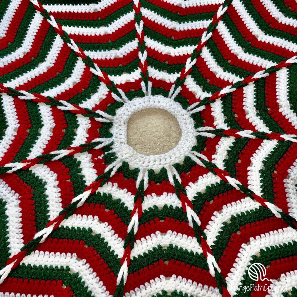 Christmas Tree Skirt Crochet Pattern Change Path Crochet