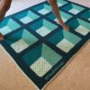 3D Squares Illusion Afghan Crochet Pattern