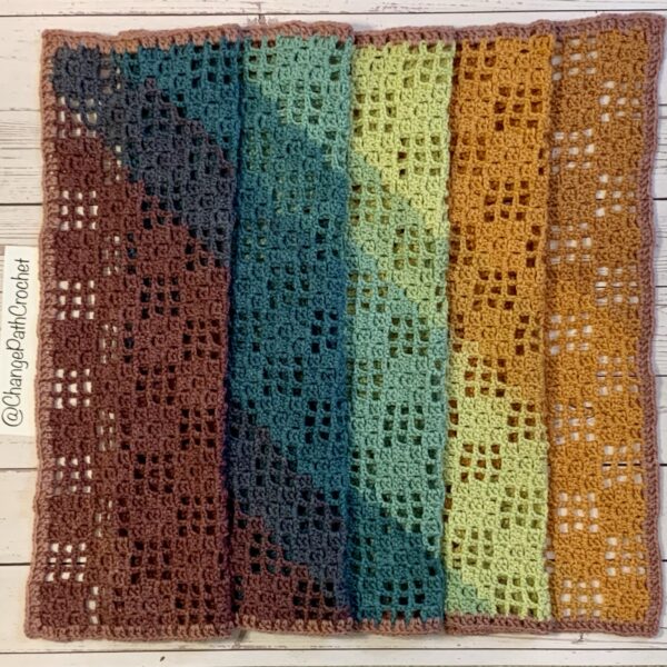 Window Block Shawl Crochet Pattern