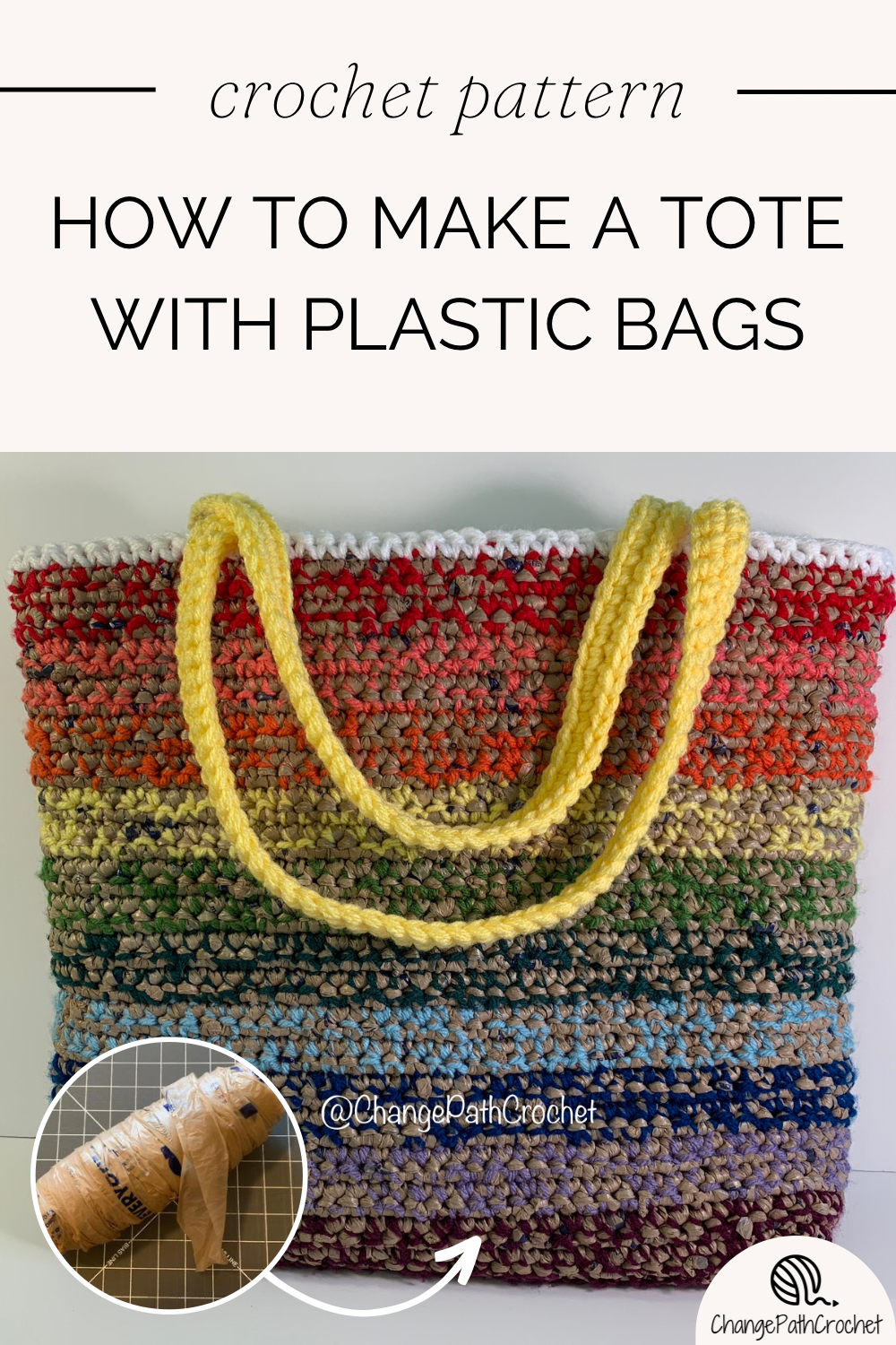 How to Make a Tote Bag out of Plastic Bags 