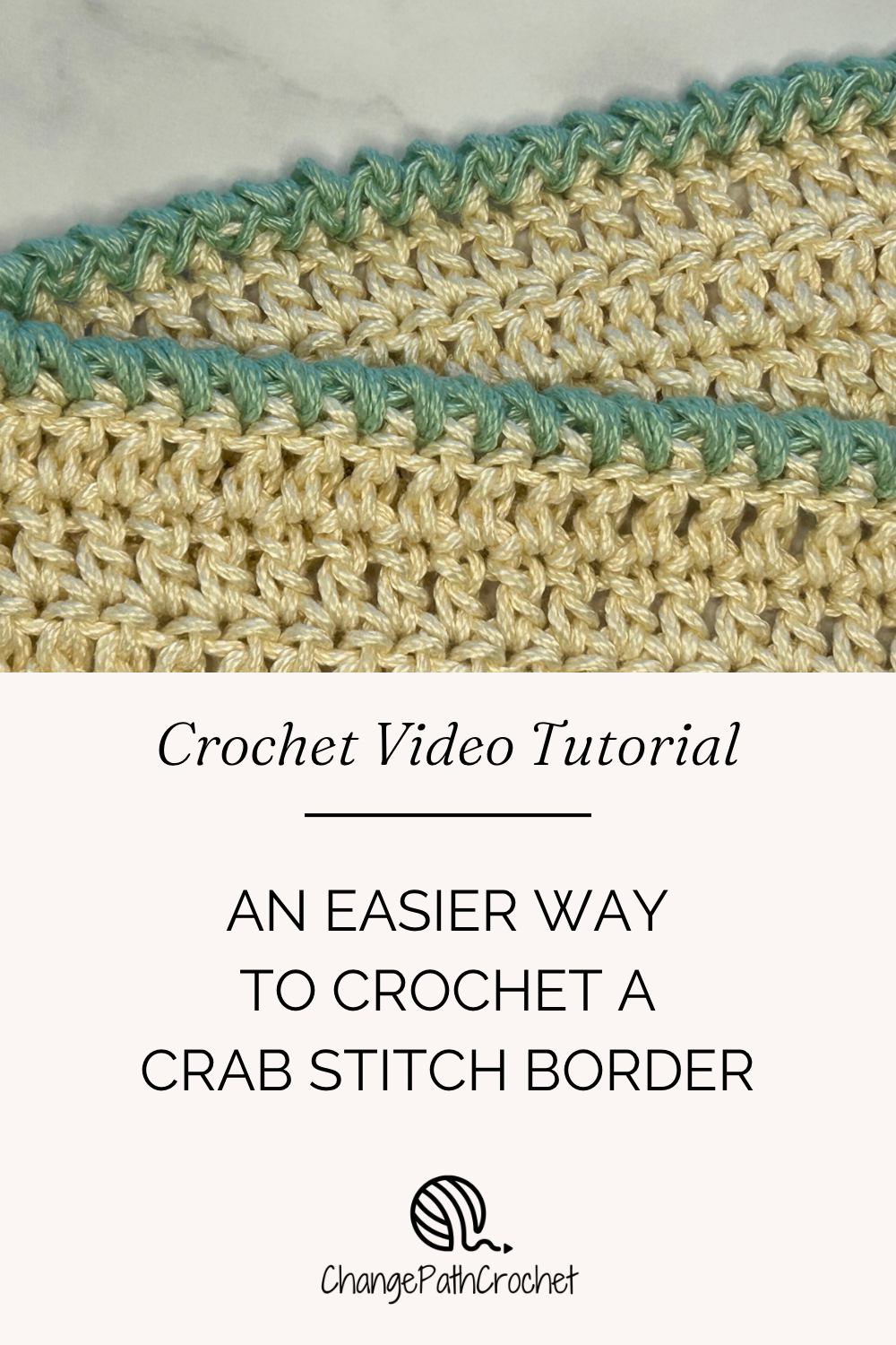 An Easier Way to Crochet a Crab Stitch Border Change Path Crochet