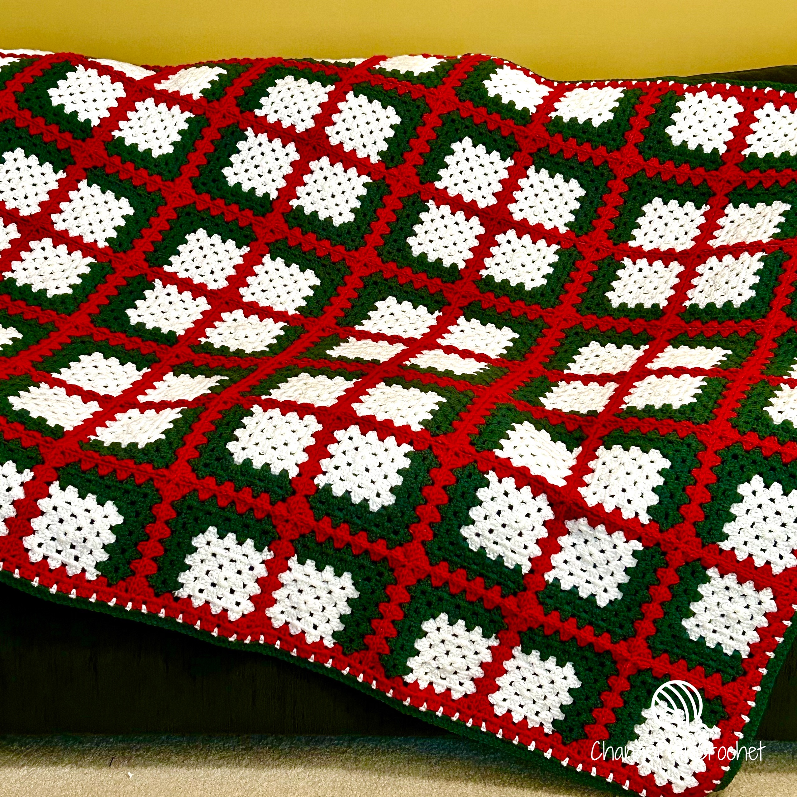 Crochet Christmas Granny Stitch: Crochet pattern