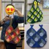 3D Squares Illusion Tote Crochet Pattern