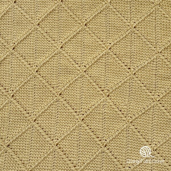 Diamond Tunisian Pullover Crochet Pattern