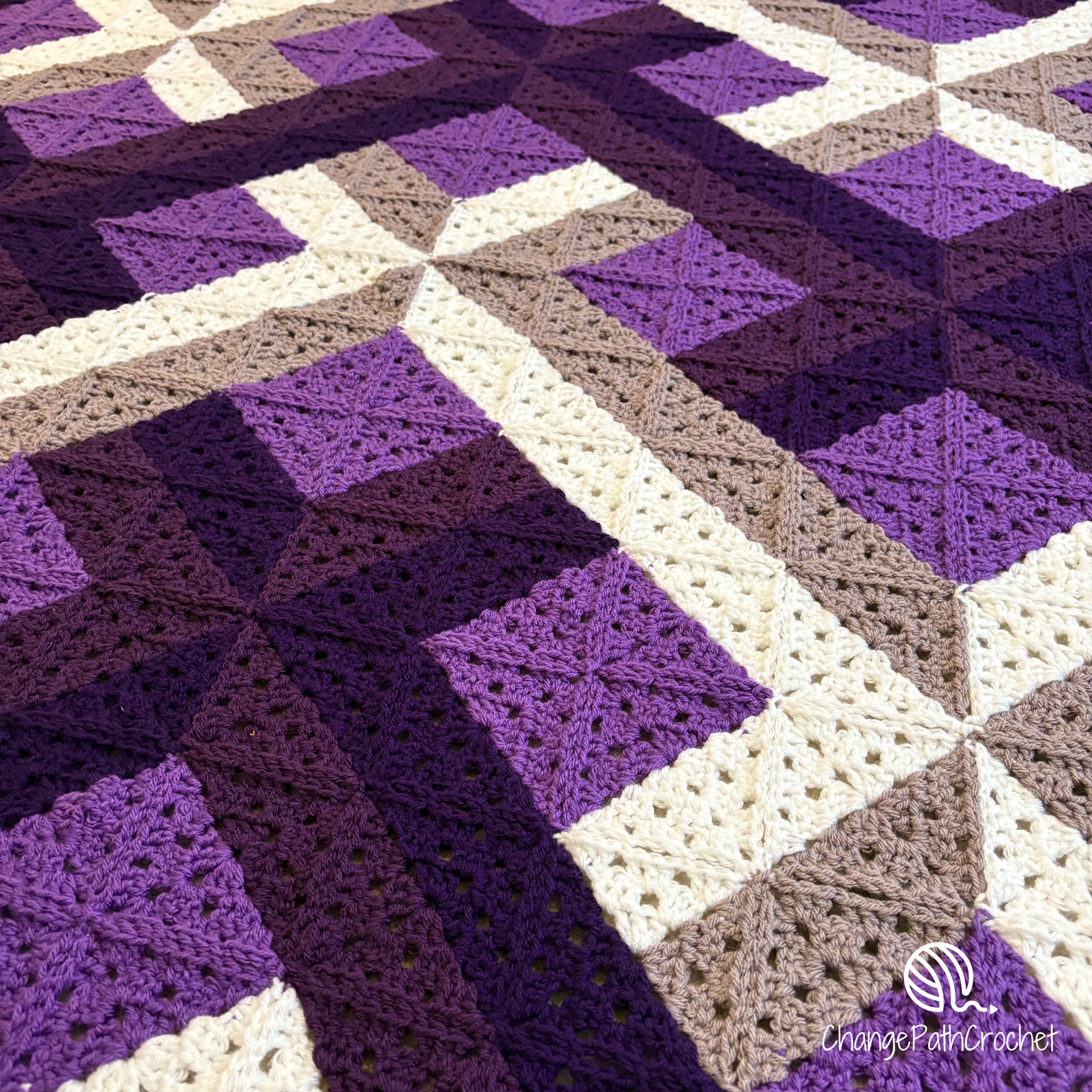 3D Interwoven Afghan Crochet Pattern
