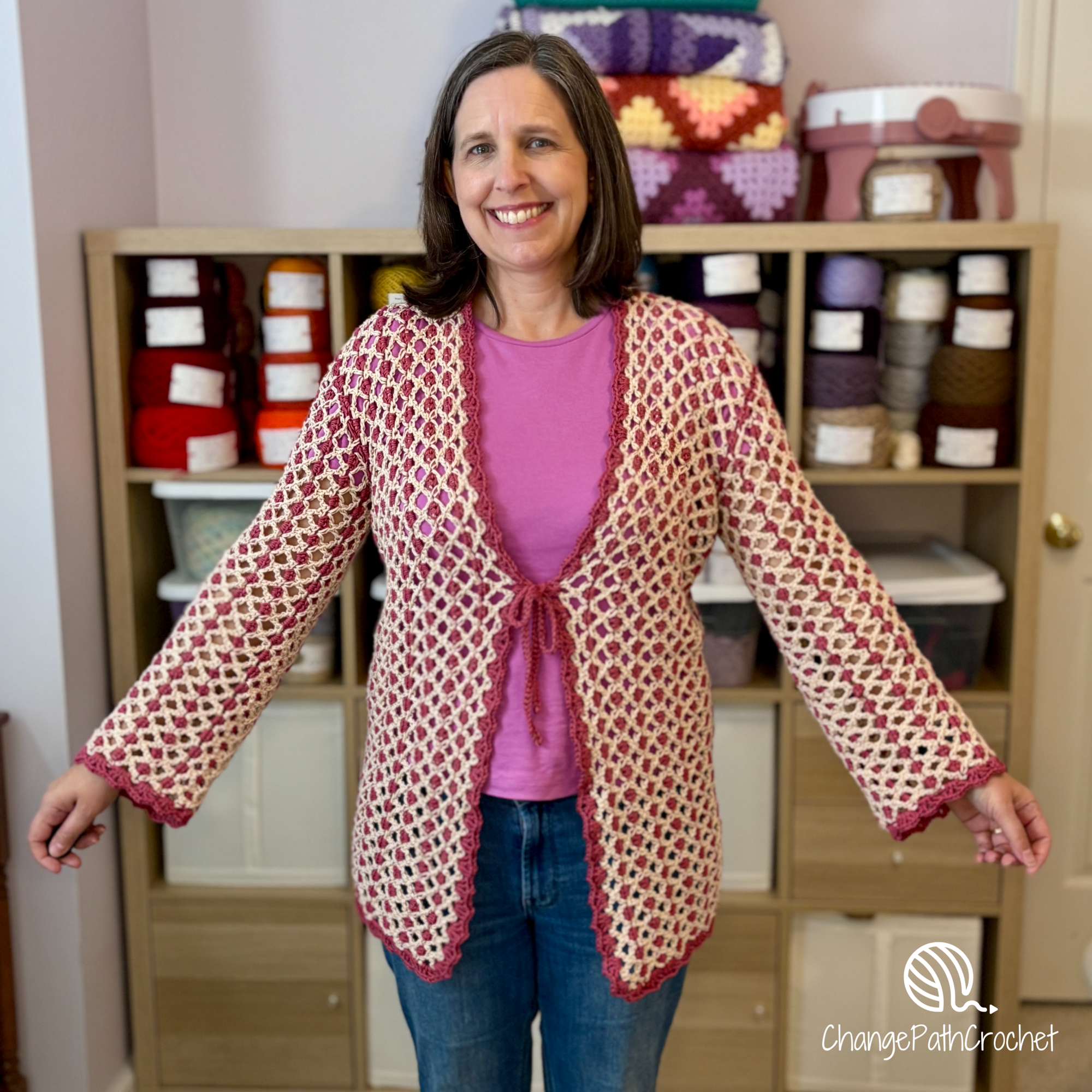 Xscapade Cardigan Crochet Pattern