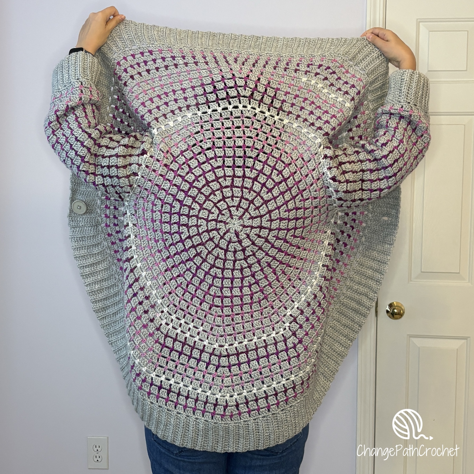 Concentric Cardigan Crochet Pattern