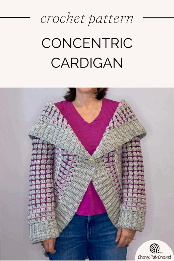 Concentric Cardigan Crochet Pattern