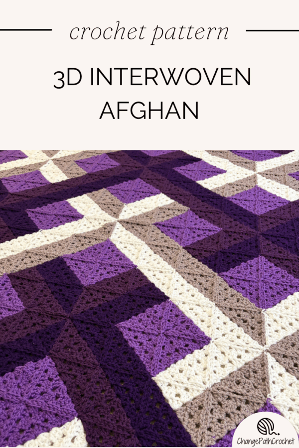 3D Interwoven Afghan Crochet Pattern