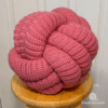 large knot pillow Striped Knot Pillow Crochet Pattern