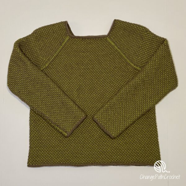 Duotone Tunisian Raglan Crochet Pattern