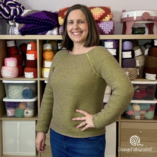 Duotone Tunisian Raglan Crochet Pattern