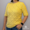 Diamond Tunisian Pullover Crochet Pattern