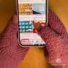 Tunisian Texting Mittens Crochet Pattern