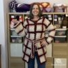 Plaid Granny Cardigan Crochet Pattern