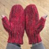 Tunisian Texting Mittens Crochet Pattern