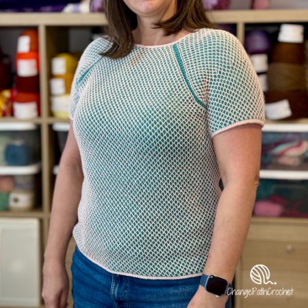 Duotone Tunisian Raglan Crochet Pattern